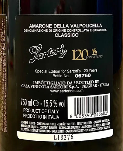 Vinho Amarone Della Valpolicella Centoventi Vv 4.1 | Oferta