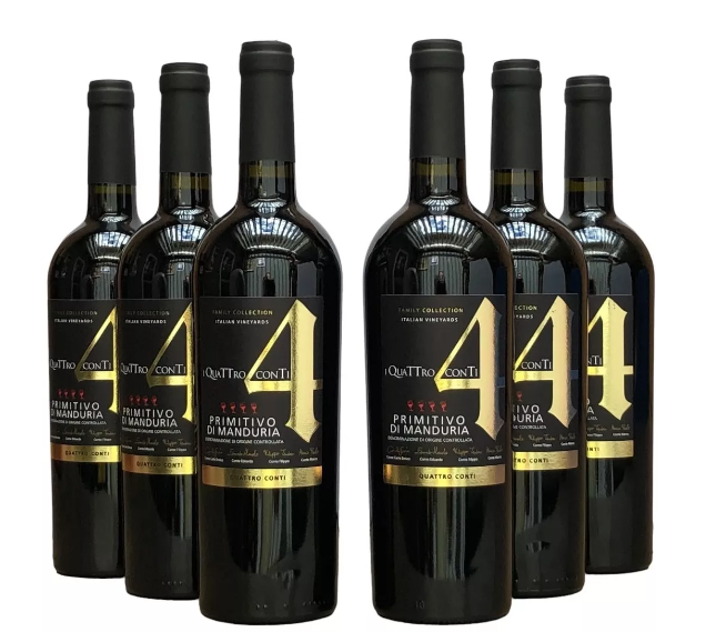 Vinho 4 Conti Primitivo di Manduria Gold